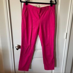 J crew Cafe Capri hot pink size 2 Tall